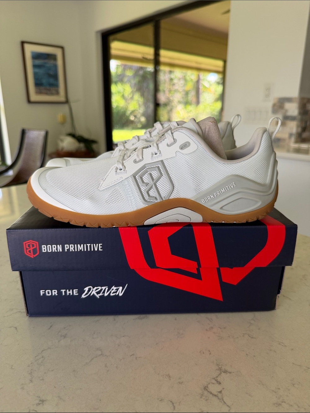 Born Primitive Women's White and Gum Athletic Training Sneakers